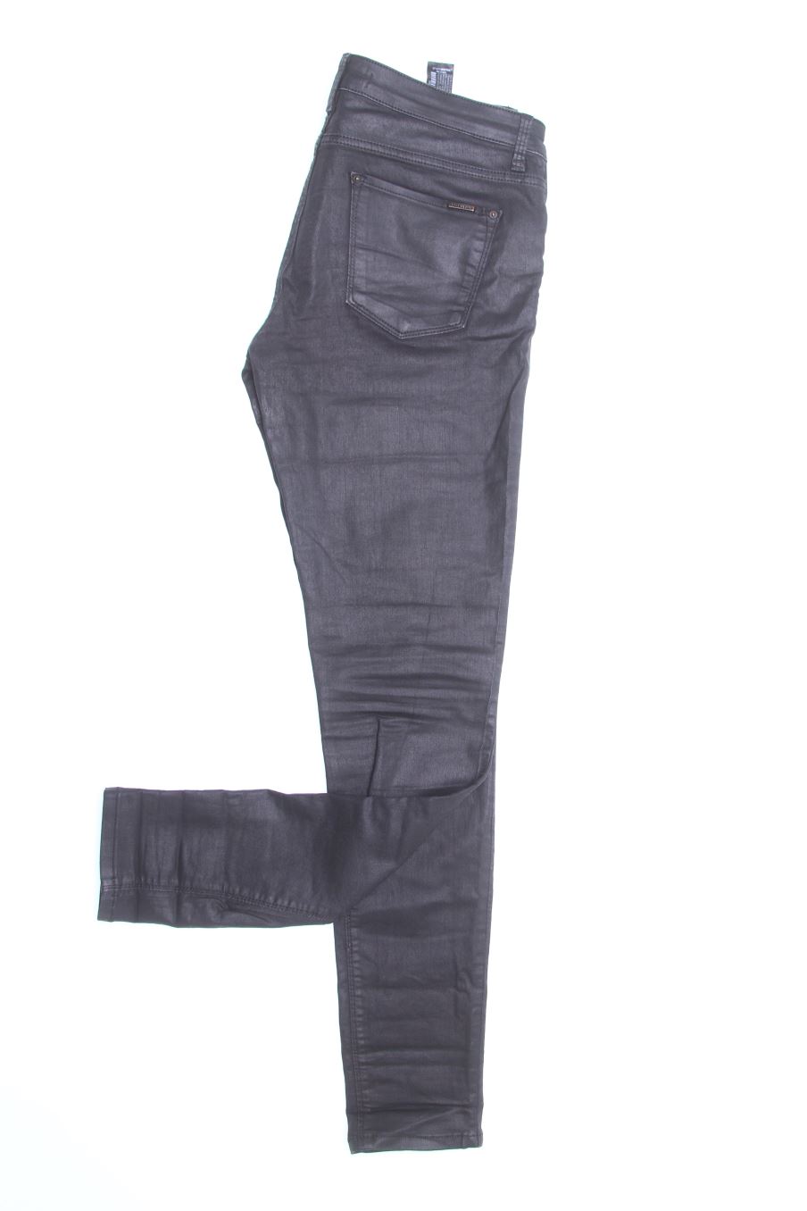 Vaqueros de Zara de la talla 36, de color negro de ropa vaquera