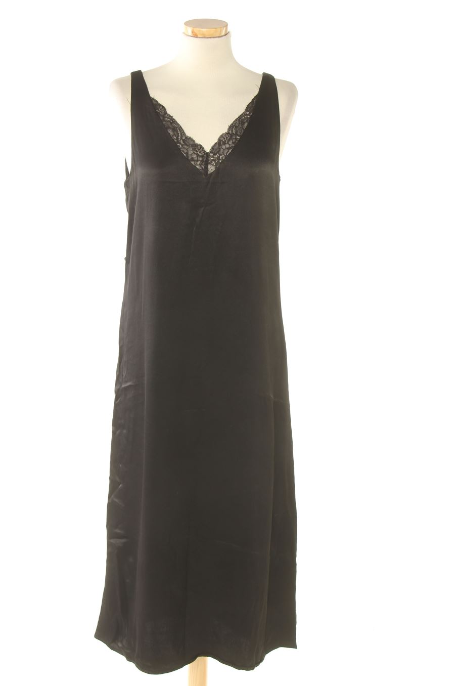 Vestido casual de Mango de la talla M, de color negro