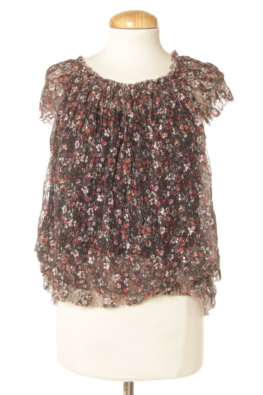 Aufwändiges Top von Pimkie Größe 40, Farbe Geblümt, für
