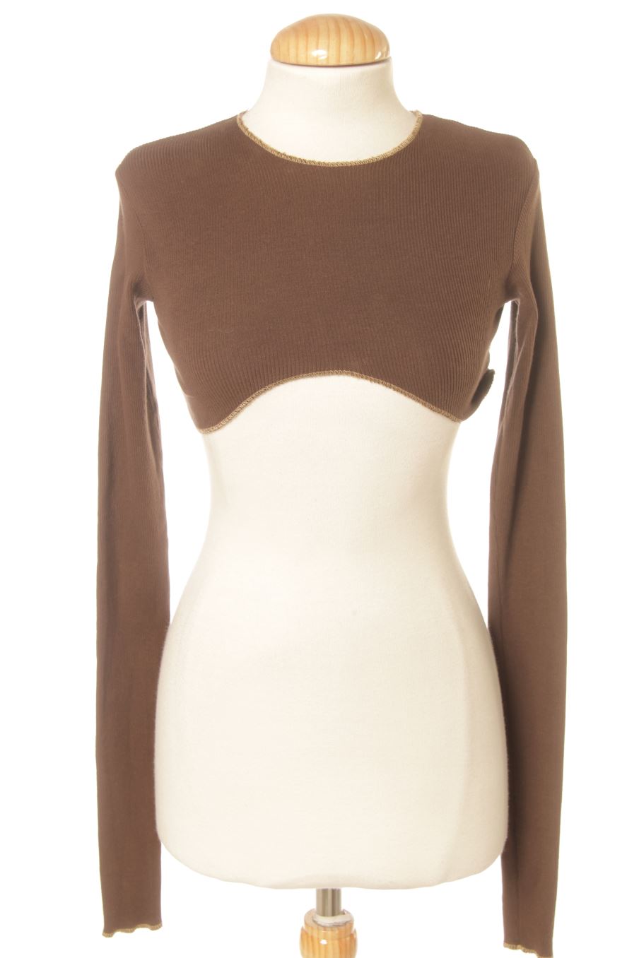 T-shirt à manches longues Atfirstsight de la taille XS, de couleur marron