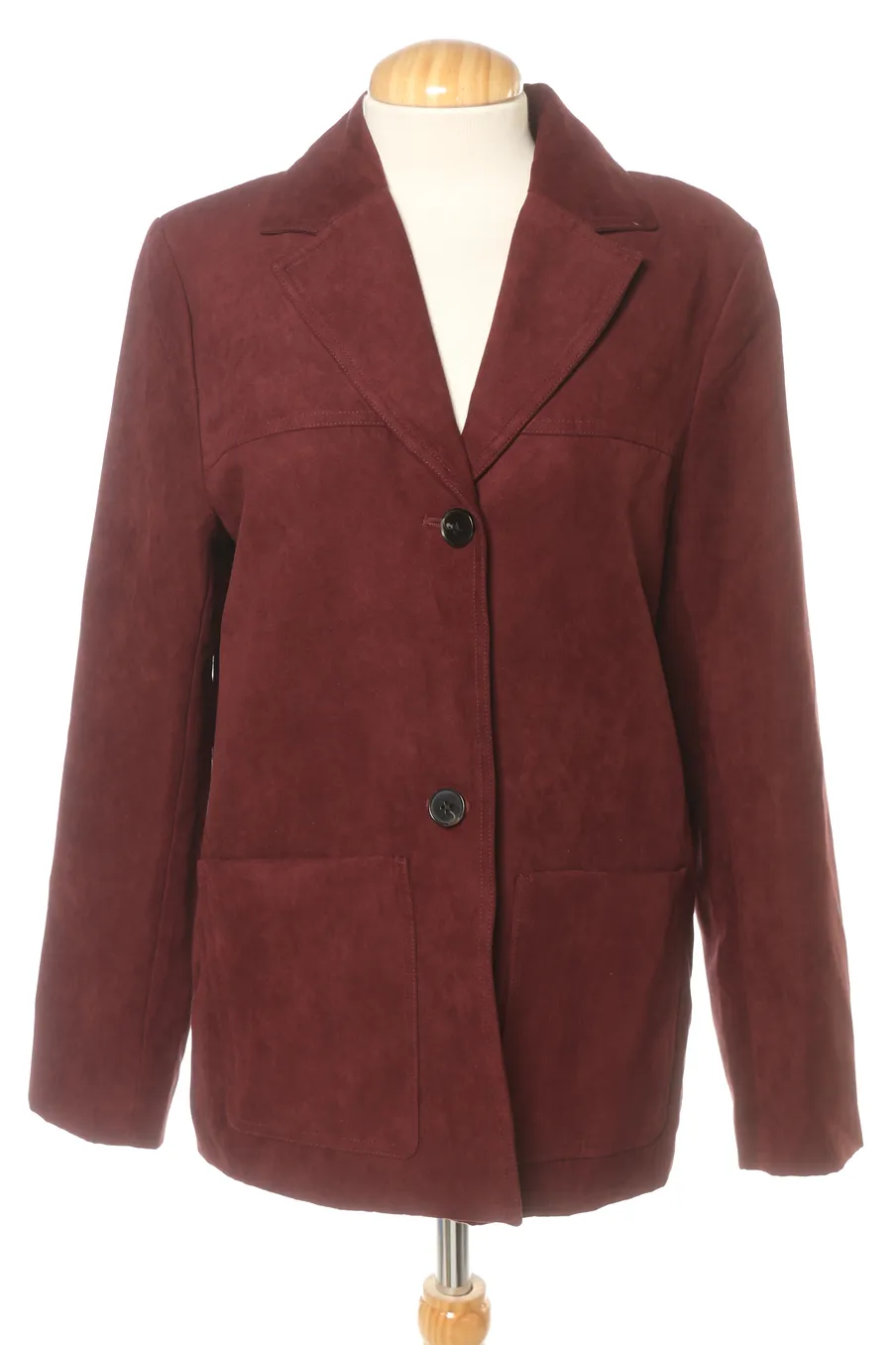 Blouson H&M de la taille S, de couleur bordeaux de synthétique