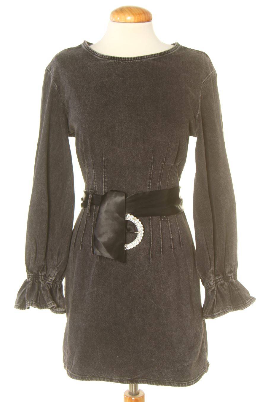 Robe casual Zara de la taille XS, de couleur gris de denim