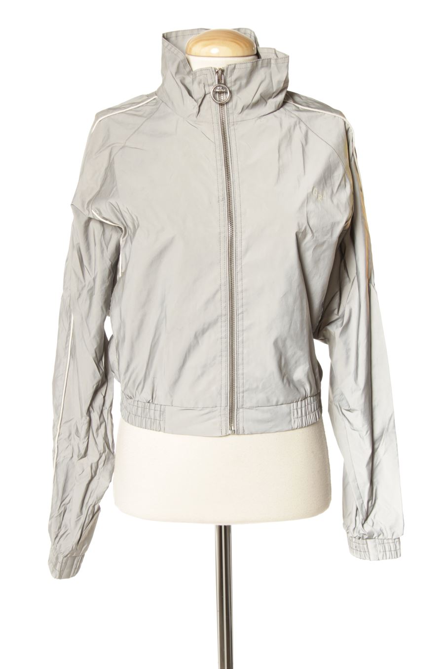 Blouson Bershka de la taille M, de couleur gris