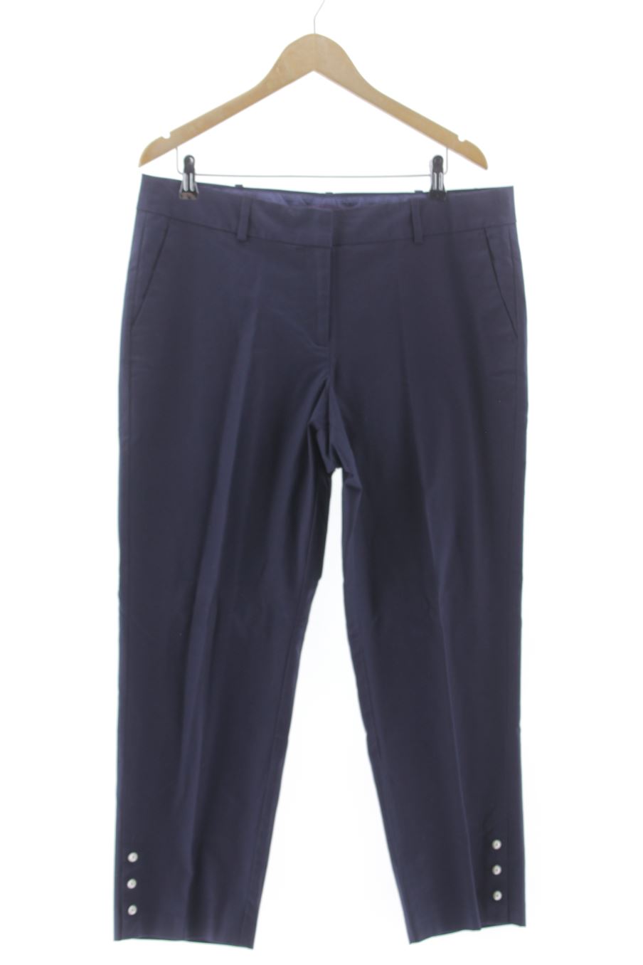 Pantalon Violeta by Mango de la taille 44 de couleur bleu marine