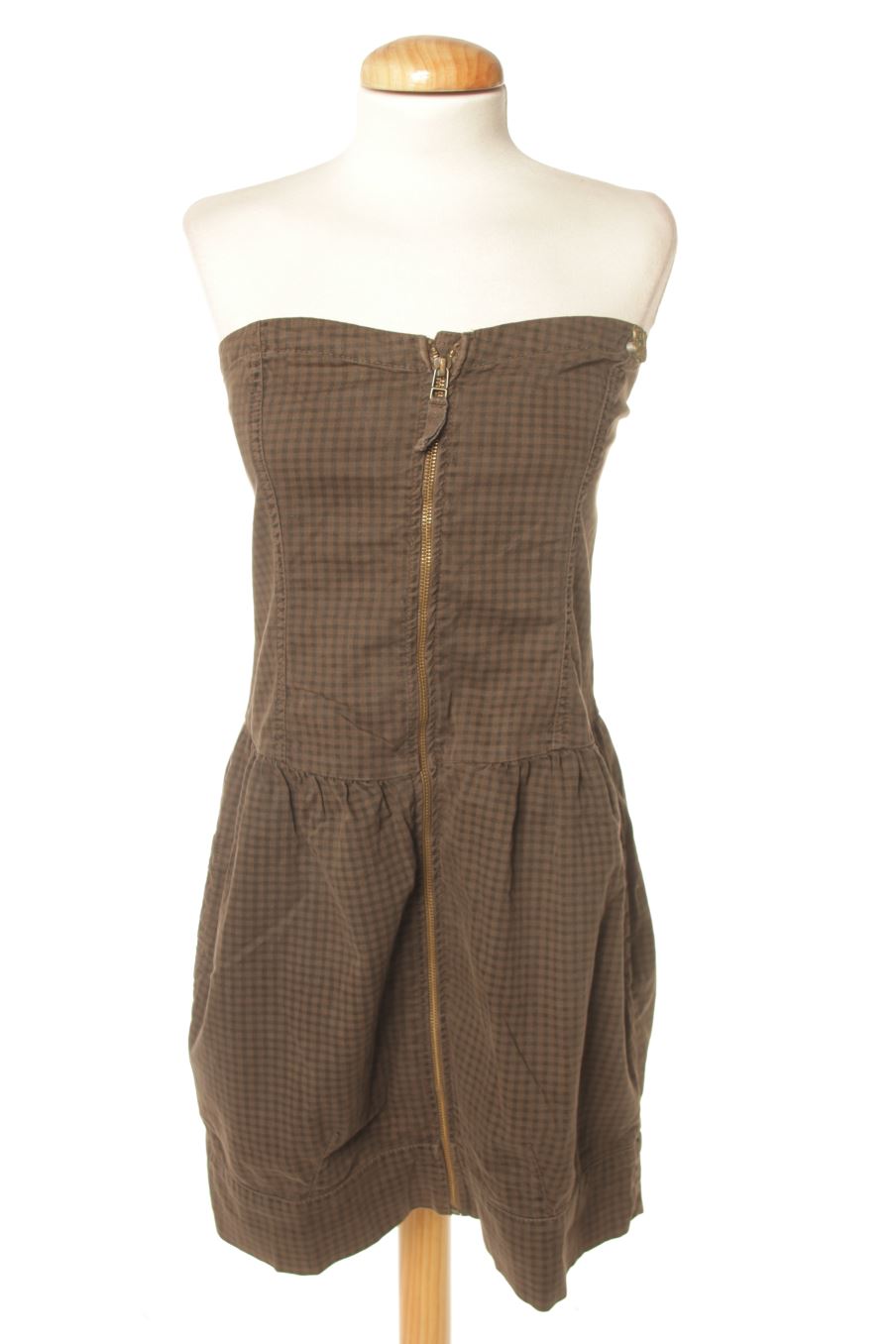 Robe casual Green coast de la taille L, de couleur marron de denim