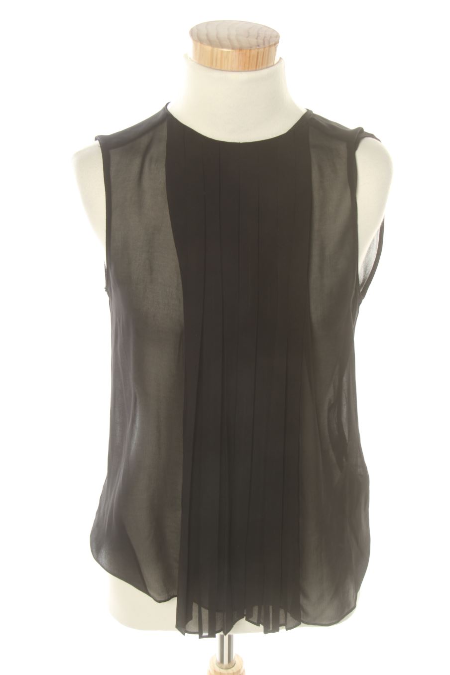 Top de Zara de la talla XS, de color negro