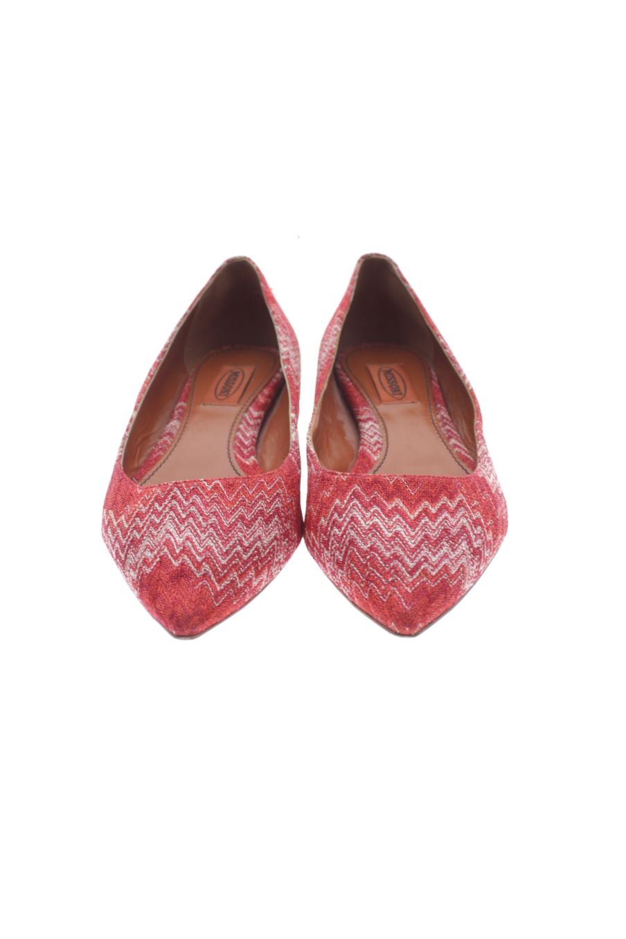 Zapatos planos de Missoni de la talla 39, de color rojo de