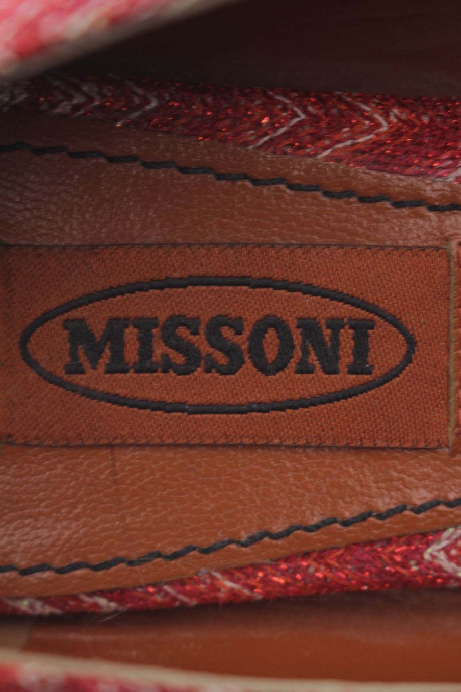 Zapatos planos de Missoni de la talla 39, de color rojo de