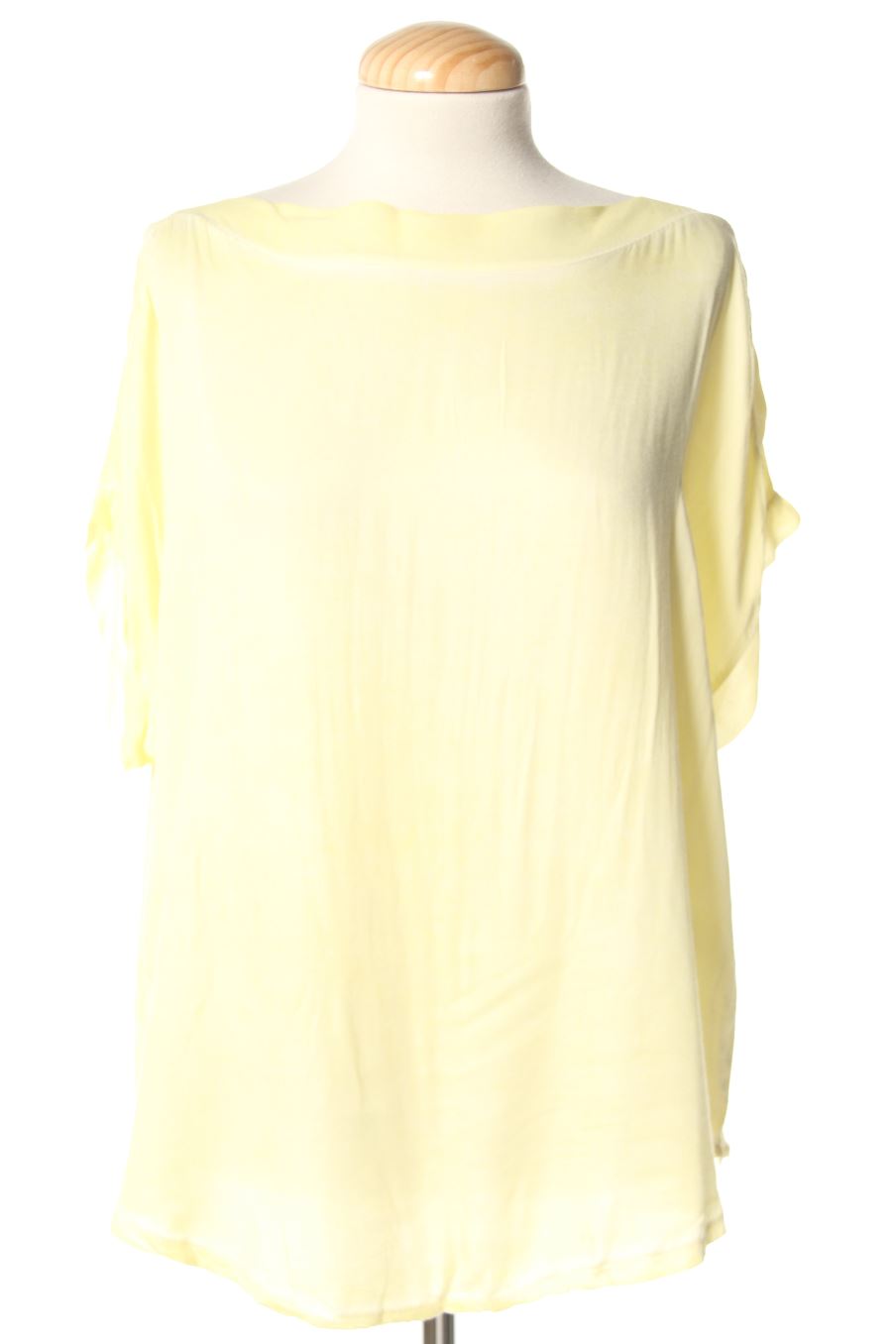 Blouse à manches courtes Made in italy de la taille M, de couleur jaune