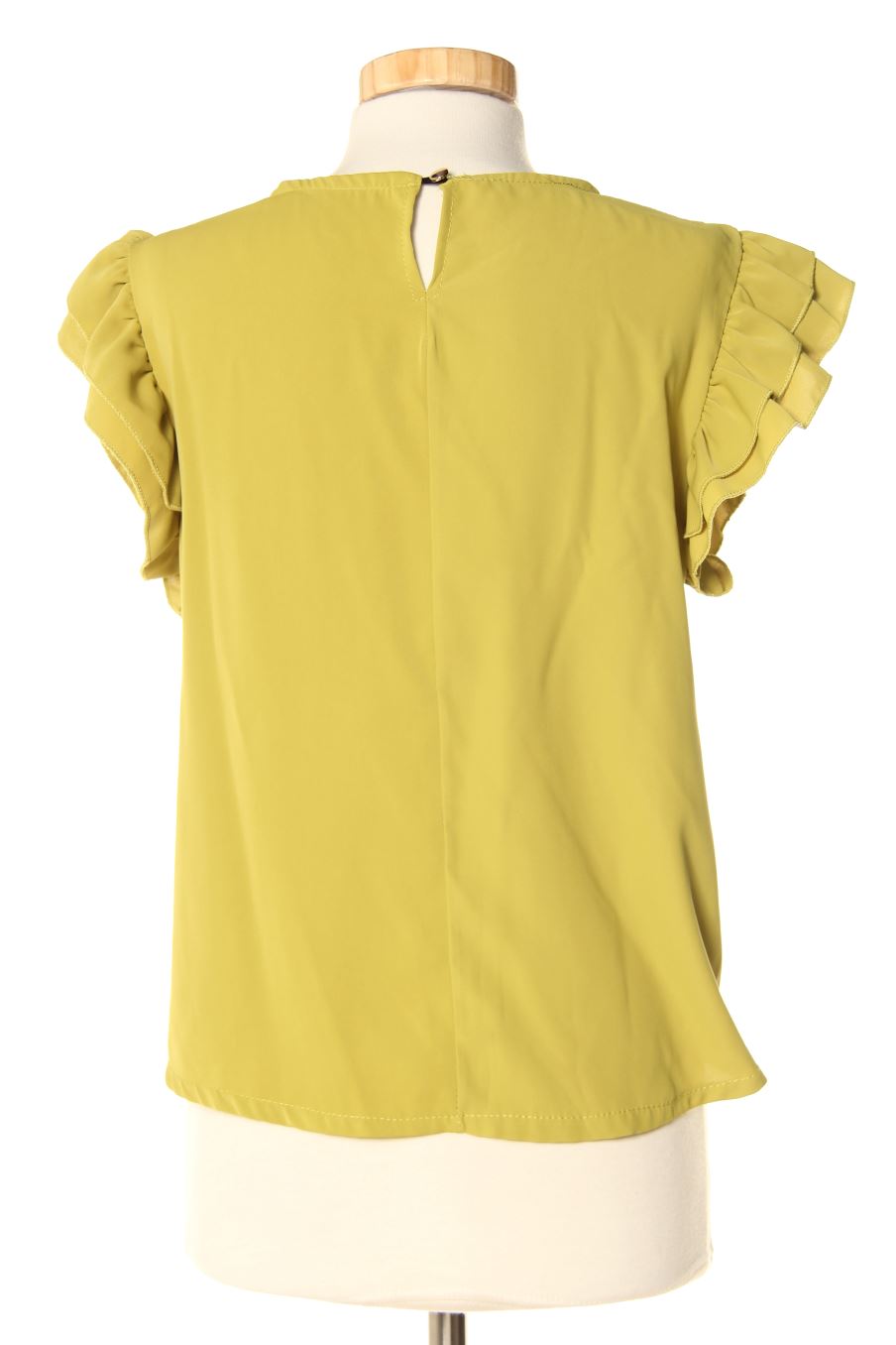 Blouse à manches courtes Valentina de la taille S, de couleur vert