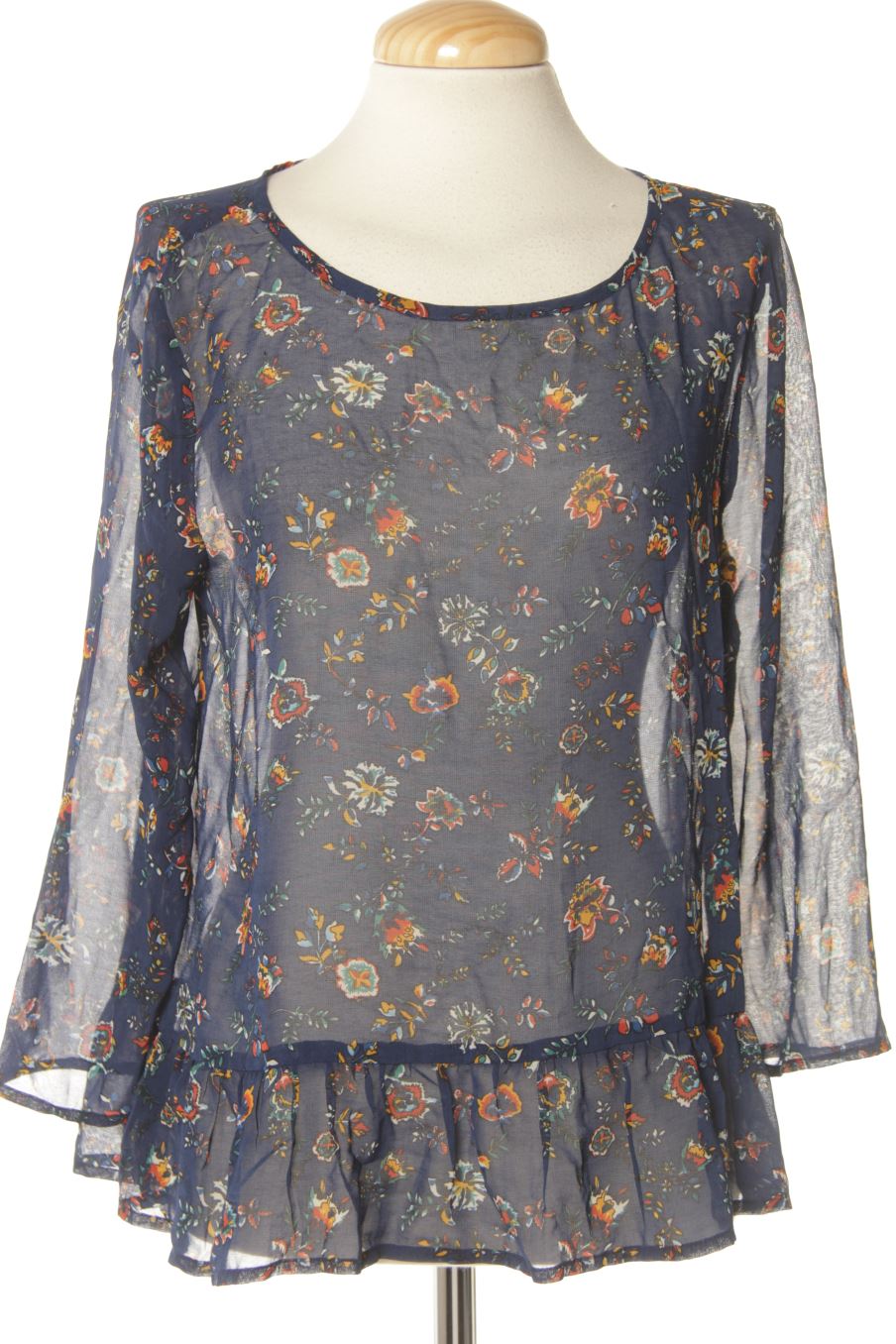 Blouse à manches longues Springfield de la taille 38, de couleur fleurs