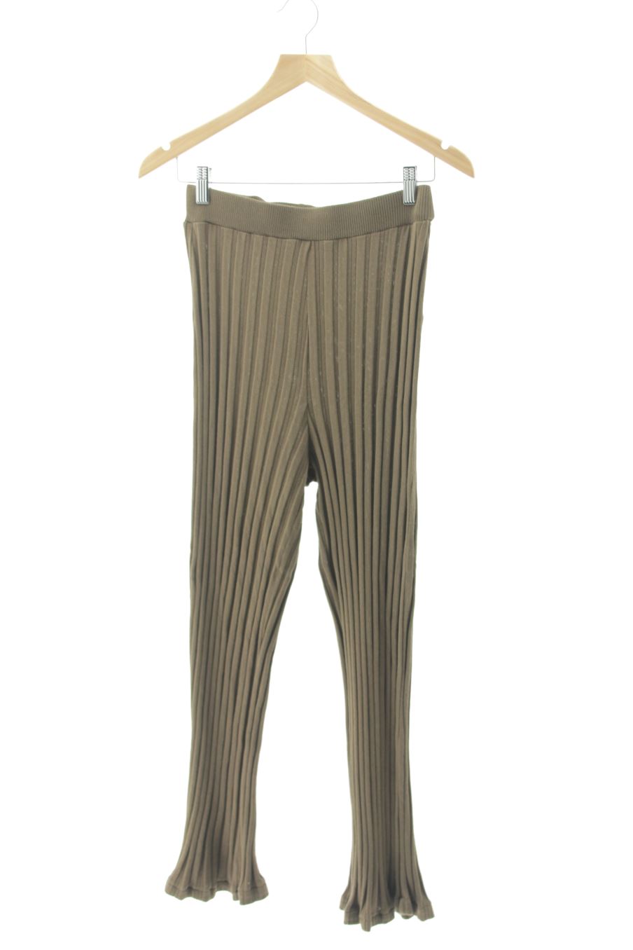 Pantaloni casual de Zara de la talla S, de color verde