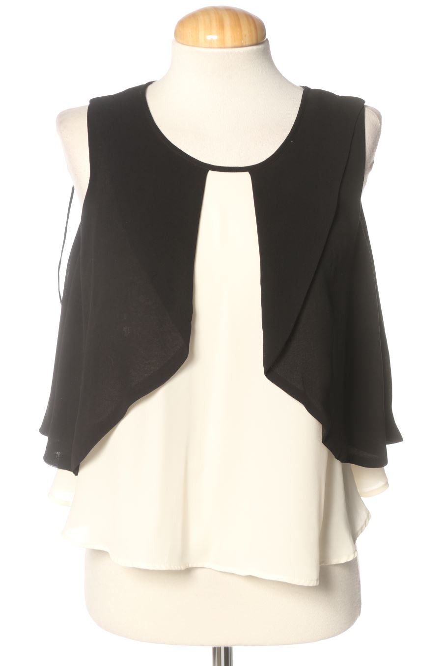 Top de Zara de la talla XS, de color negro