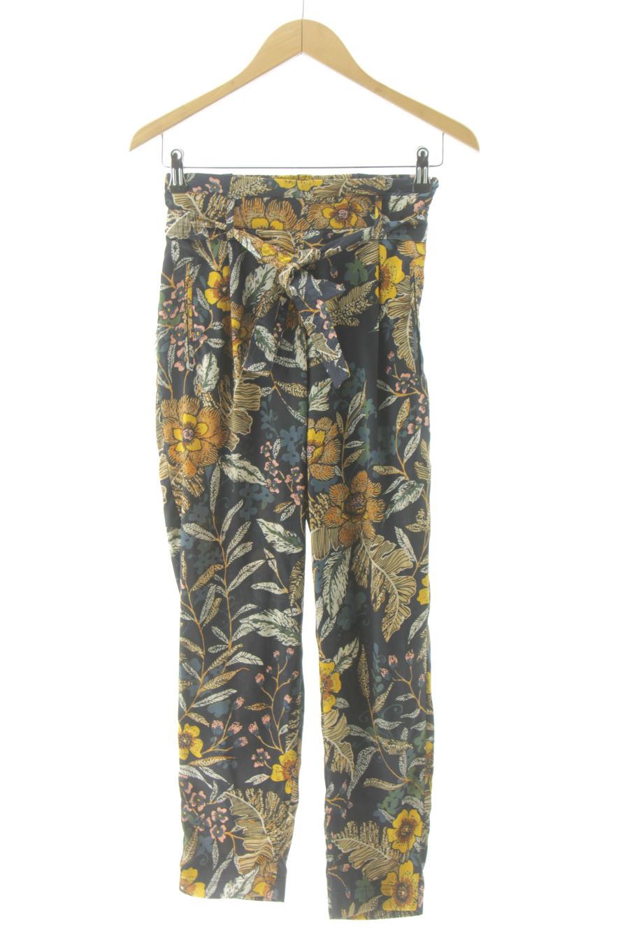 Pantalon Casual Stradivarius de la taille 34, de couleur fleurs