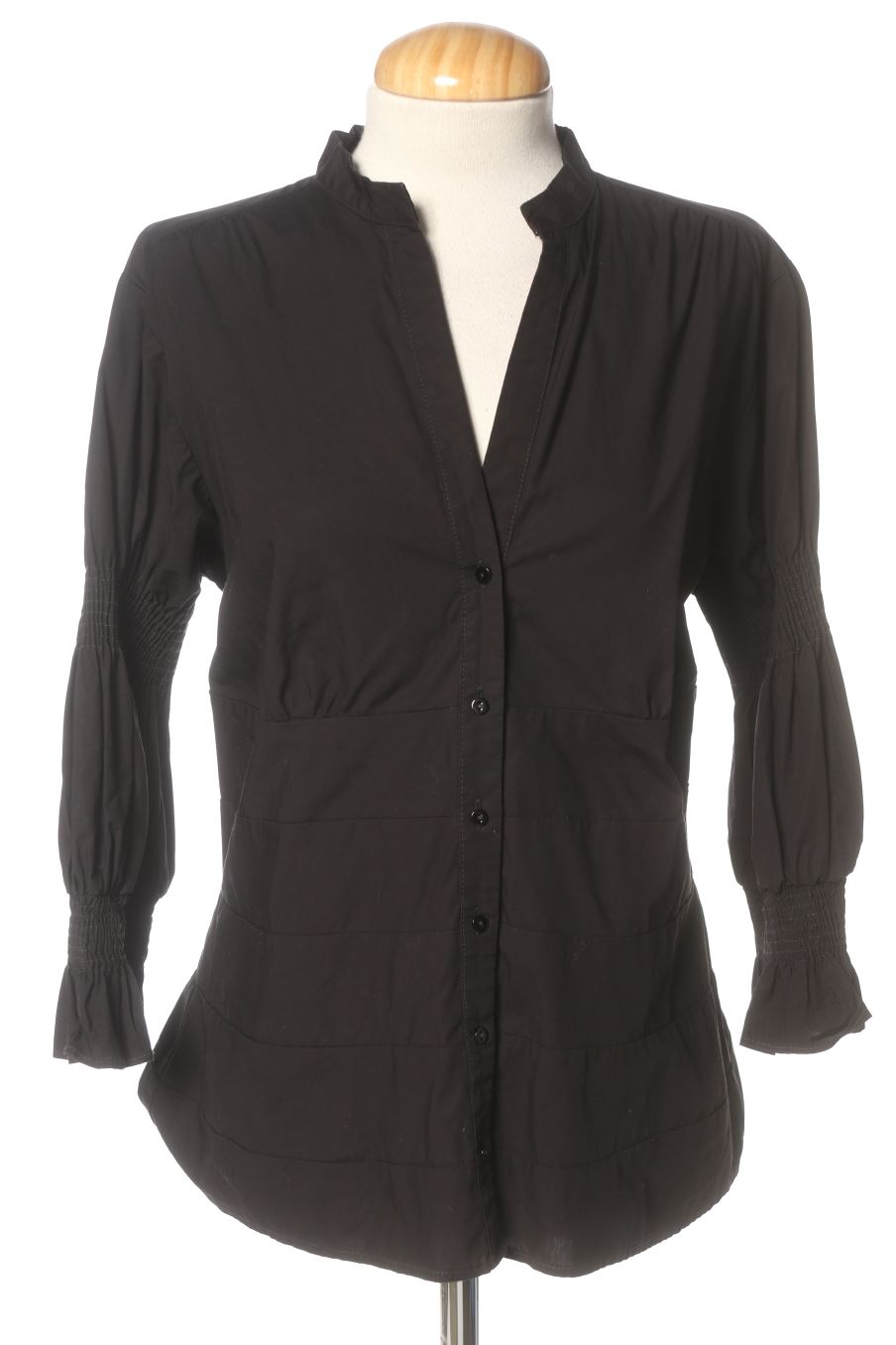 Blouse à manches longues Zara de la taille L, de couleur noir