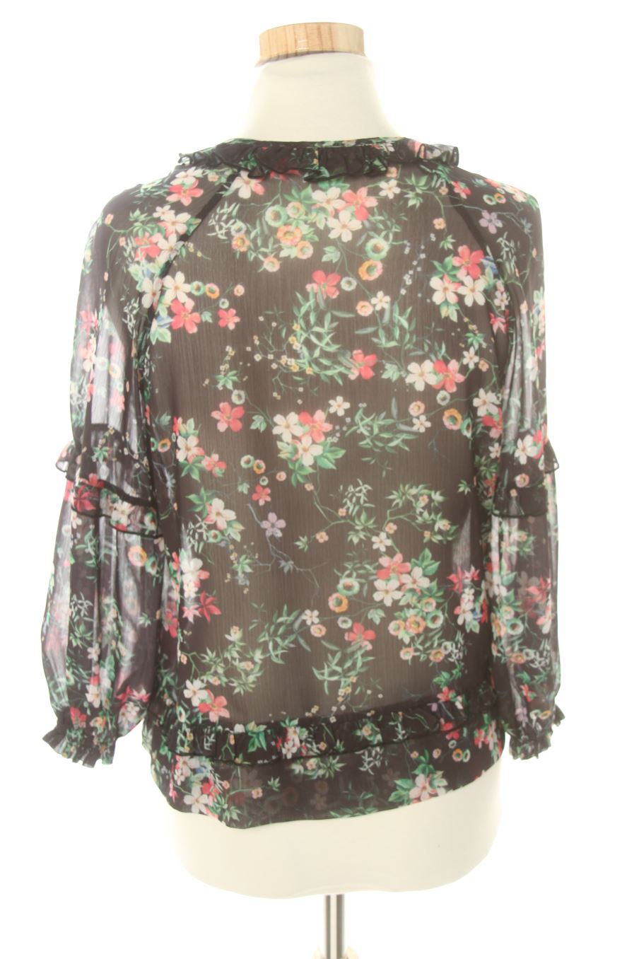 Blouse à manches longues Mango de la taille S, de couleur fleurs