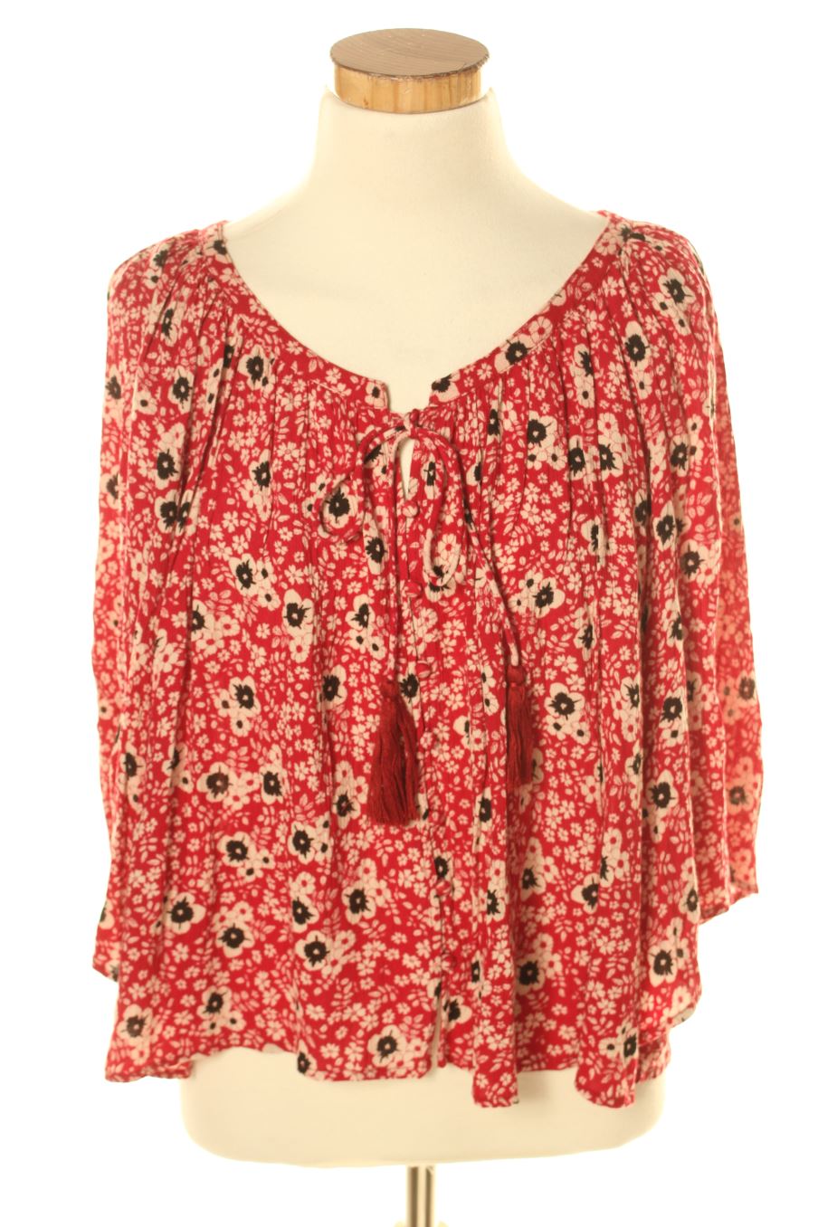 Blouse à manches longues Trafaluc de la taille XS, de couleur rouge