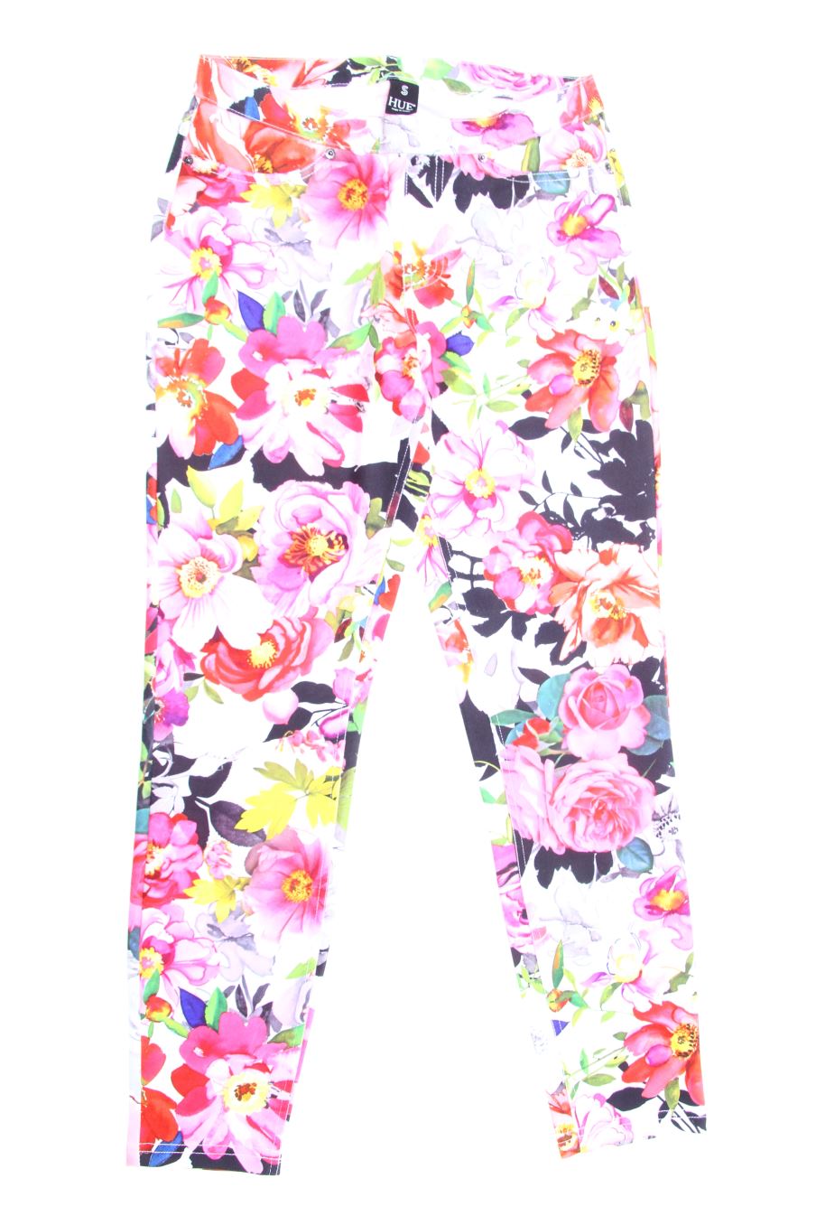 Pantalón Casual de HUE de la talla S, de color flores