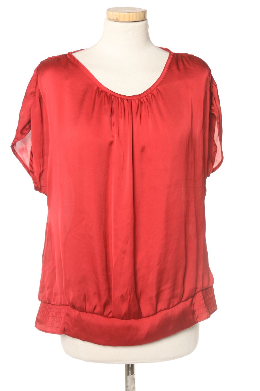 Blouse à manches courtes Etam de la taille 38, de couleur rouge
