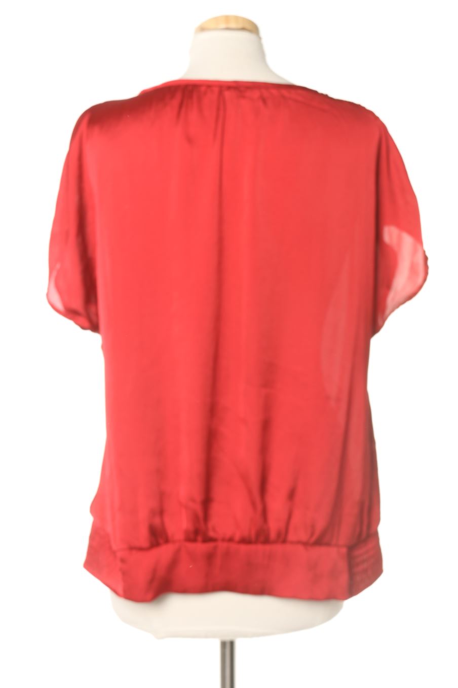 Blouse à manches courtes Etam de la taille 38, de couleur rouge