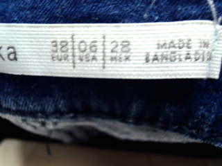 Vaqueros de Bershka de la talla 38, de color azul de ropa vaquera