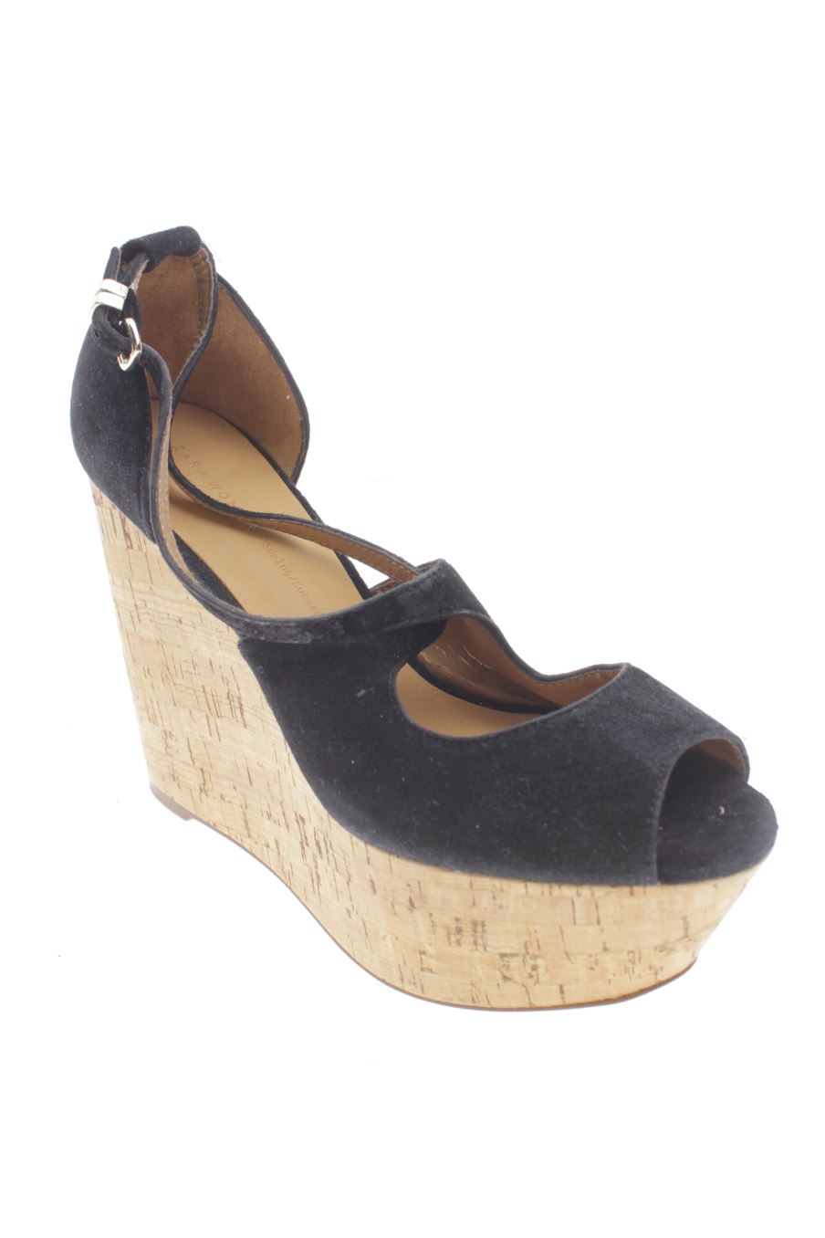 Plataformas de Zara de la talla 37, de color negro de