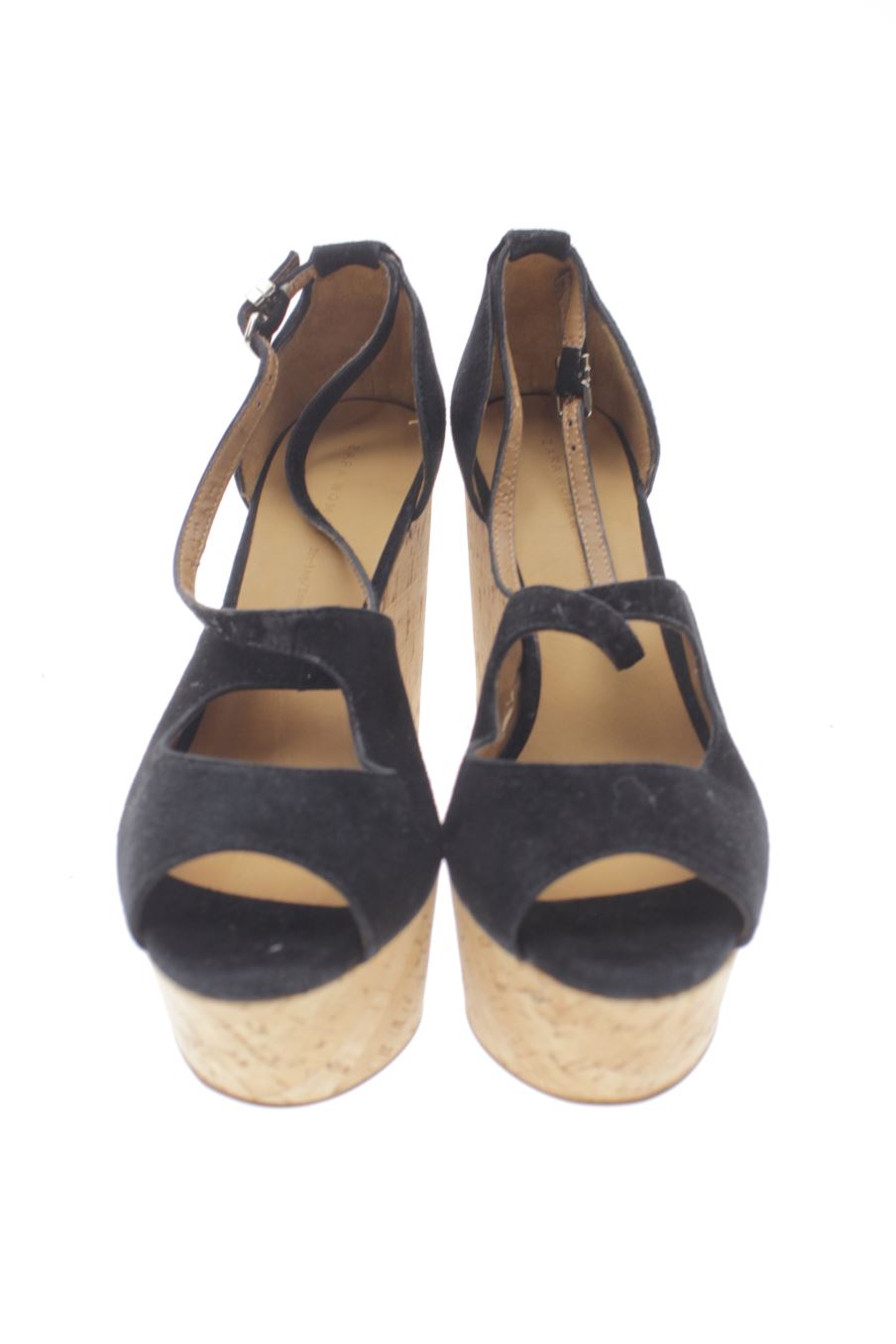 Plataformas de Zara de la talla 37, de color negro de