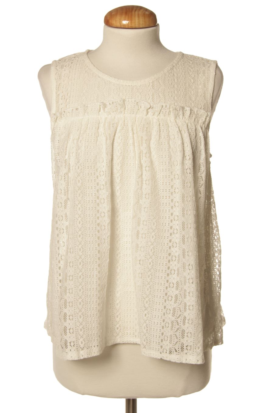 Top LILI SIDONIO X MOLLY BRACKEN de la taille S, de couleur blanc