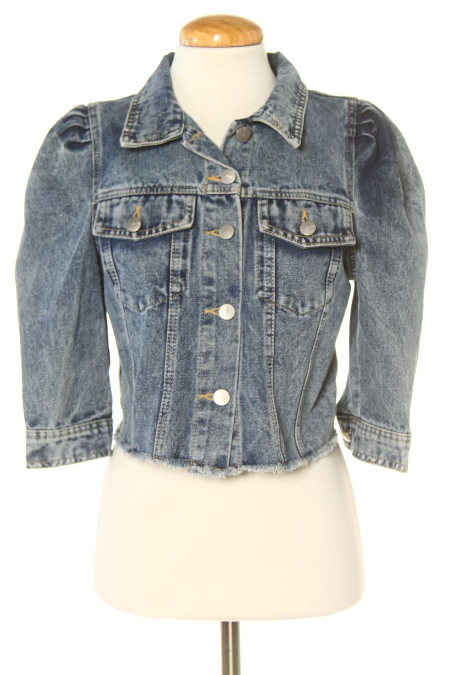 Blouson PERCENTIL de la taille S, de couleur bleu de denim