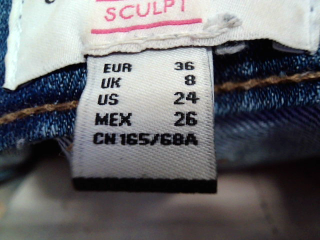 Jeans Cortefiel de la taille 36, de couleur bleu de denim