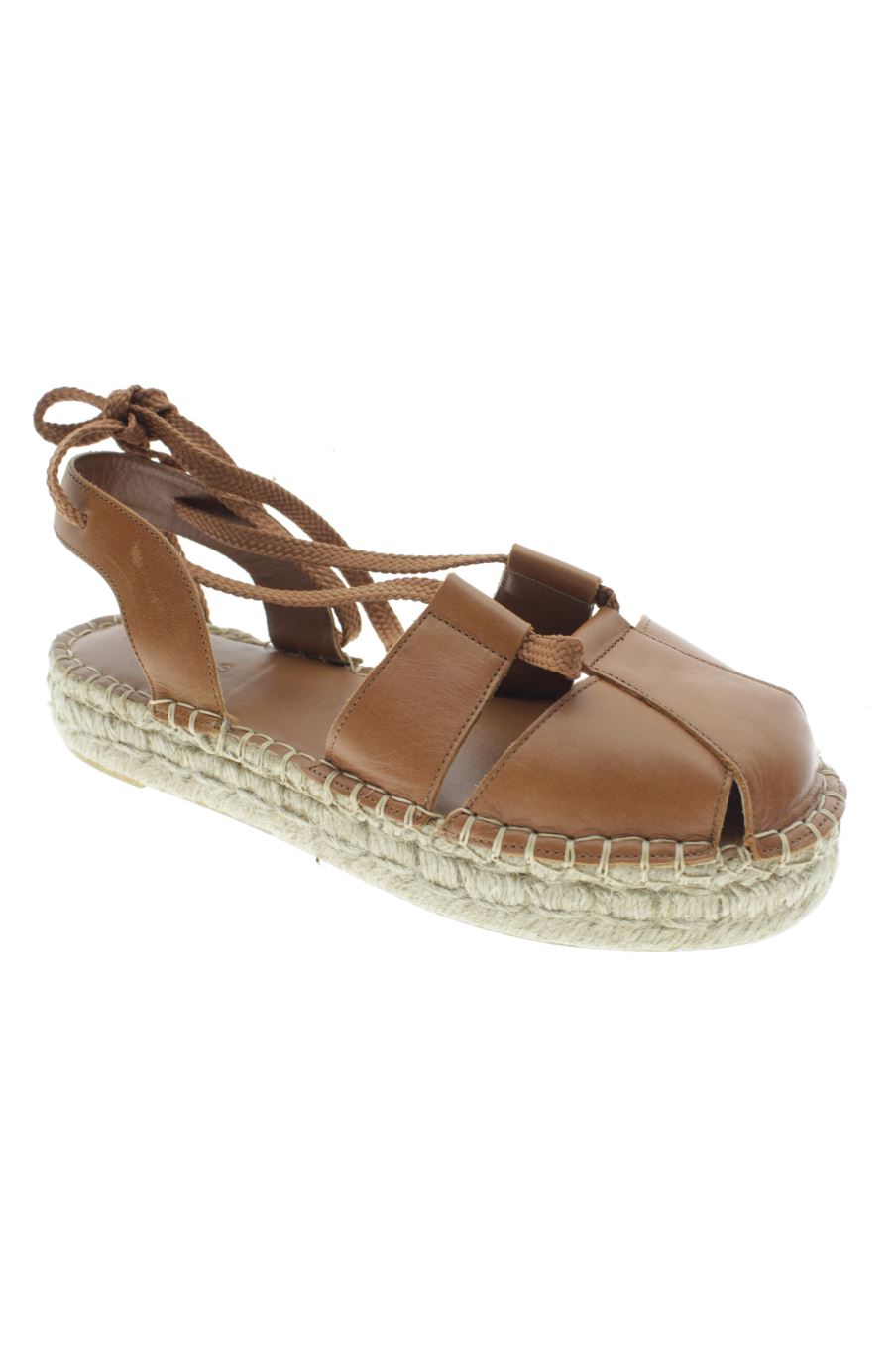 Sandalias planas de ALOHAS de la talla 38, de color marrón de