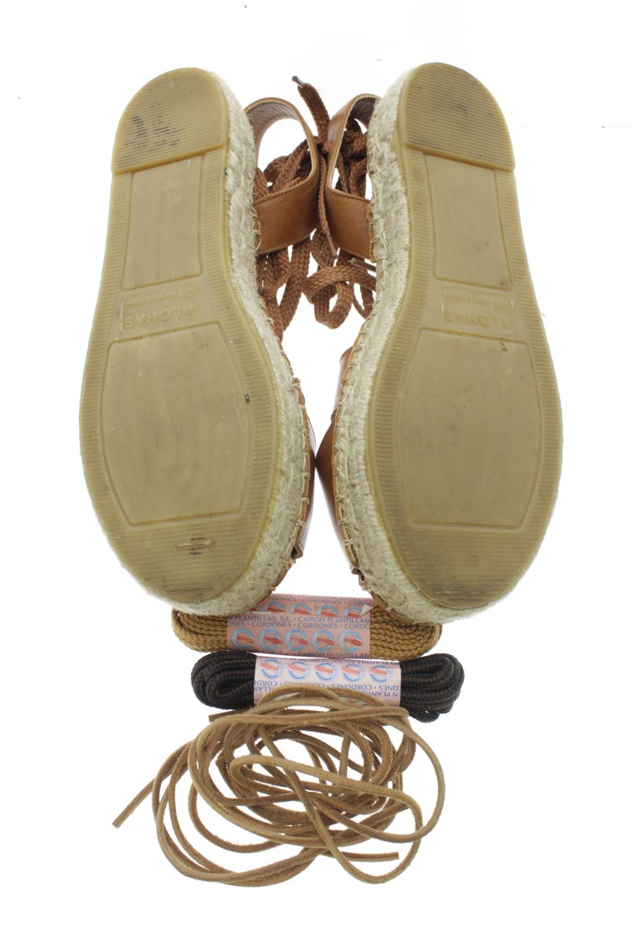Sandalias planas de ALOHAS de la talla 38, de color marrón de