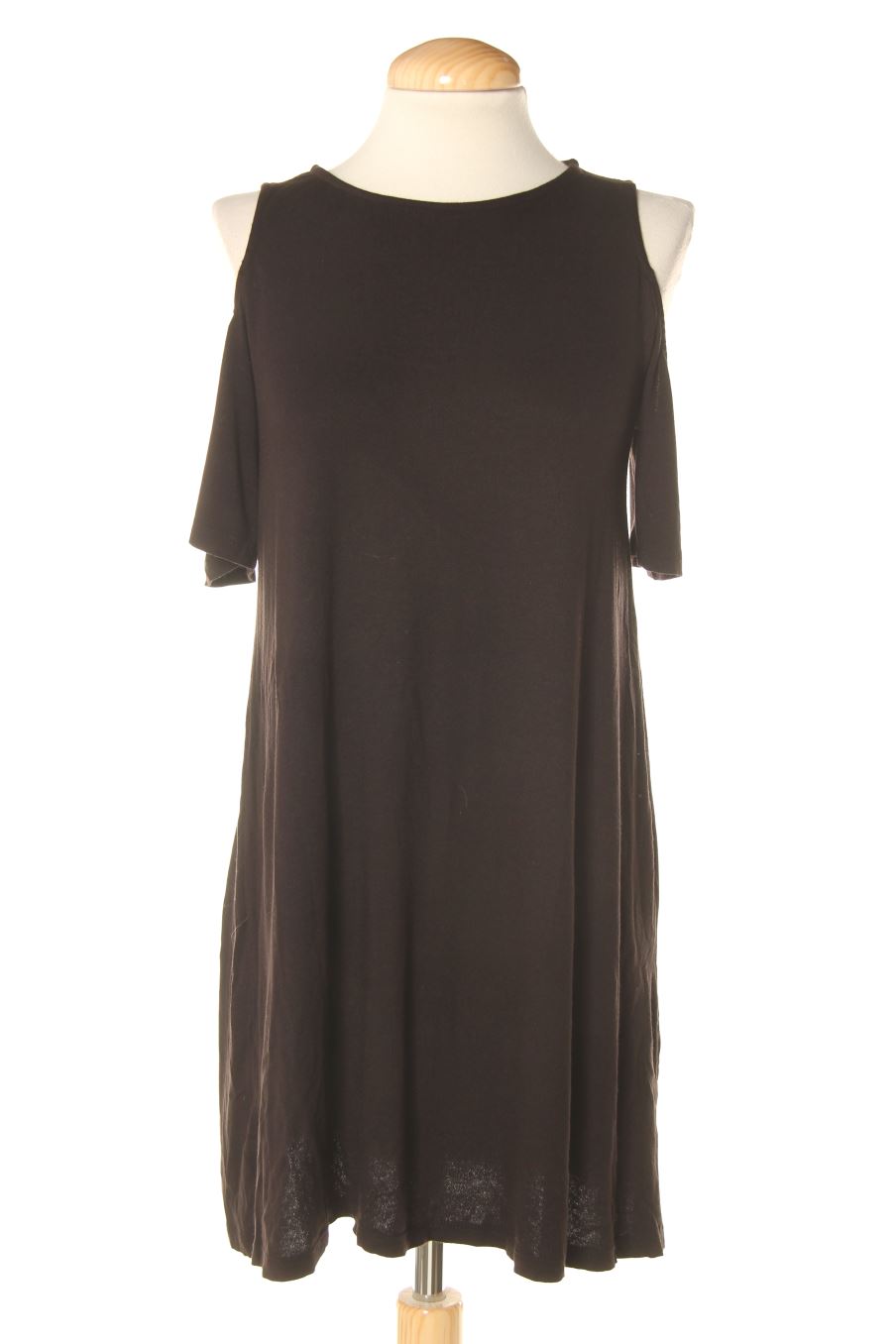 Vestido casual de Pull & Bear de la talla S, de color negro