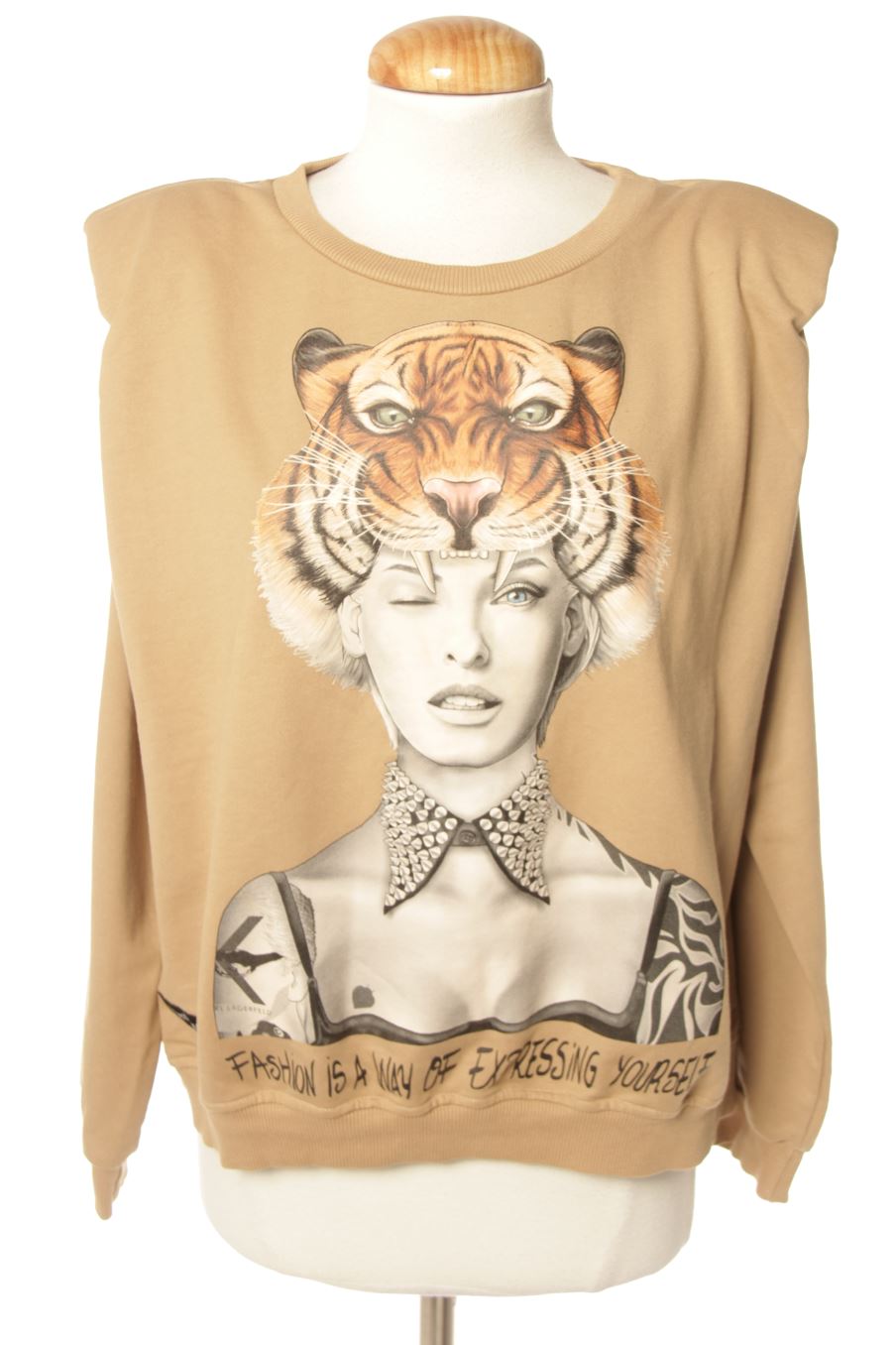 Sudadera de BE HAPPINESS de la talla M, de color marrón