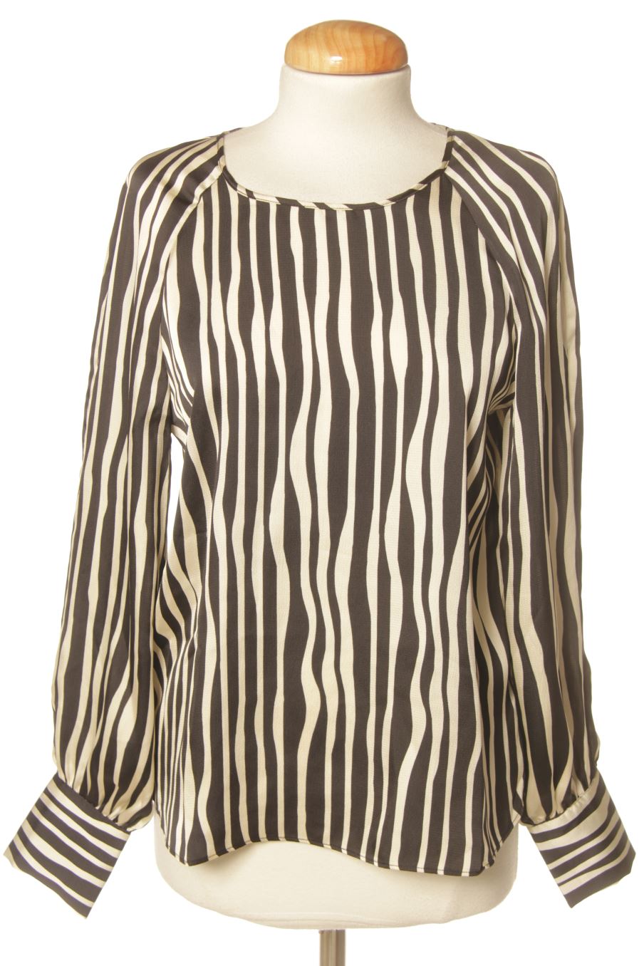 Blouse à manches longues Mango de la taille XS, de couleur rayures