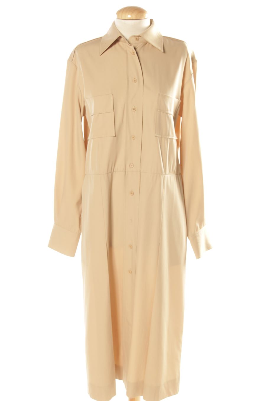 Robe casual Yves Saint Laurent de la taille L, de couleur beige