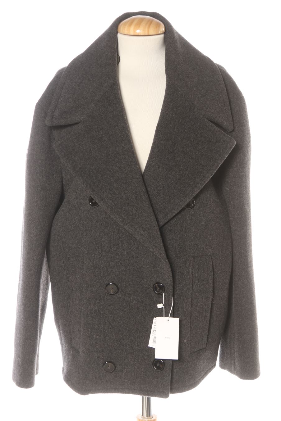 Abrigo de Mango de la talla M, de color gris