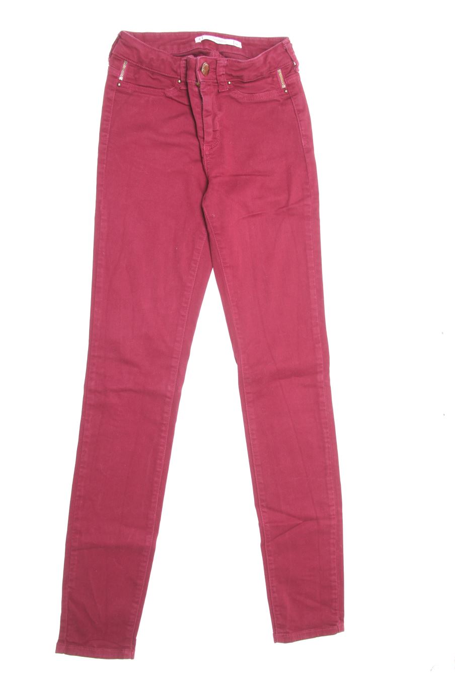 Jeans Sud express de la taille 34, de couleur bordeaux de denim