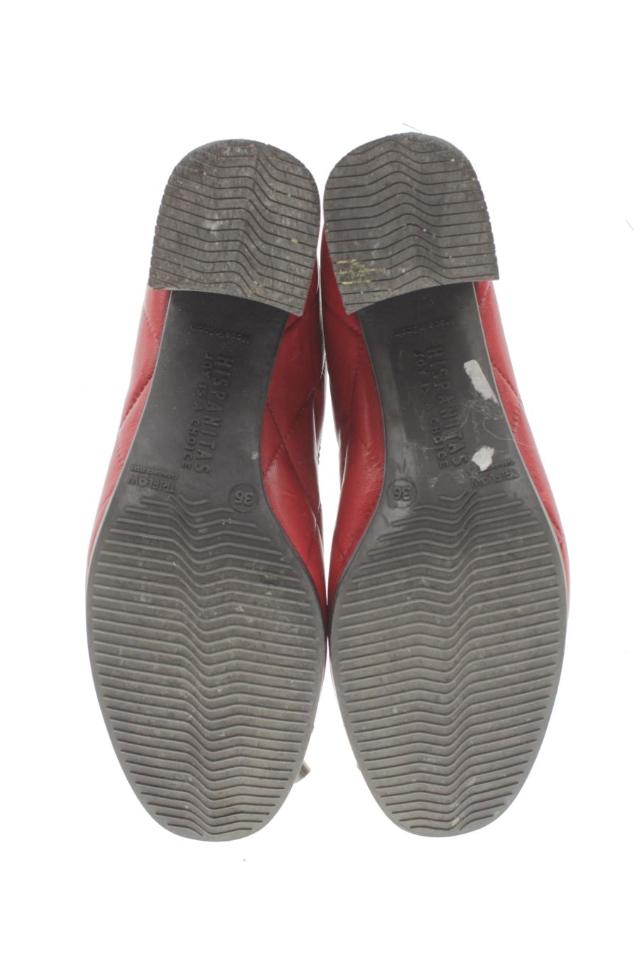Zapatos de tacon de Hispanitas de la talla 36, de color rojo de