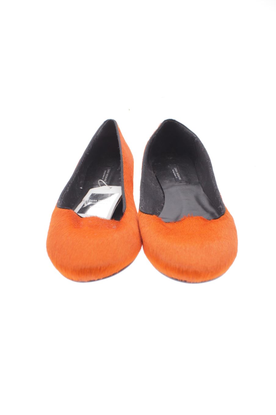 Zapatos planos de Zara de la talla 40, de color naranja de