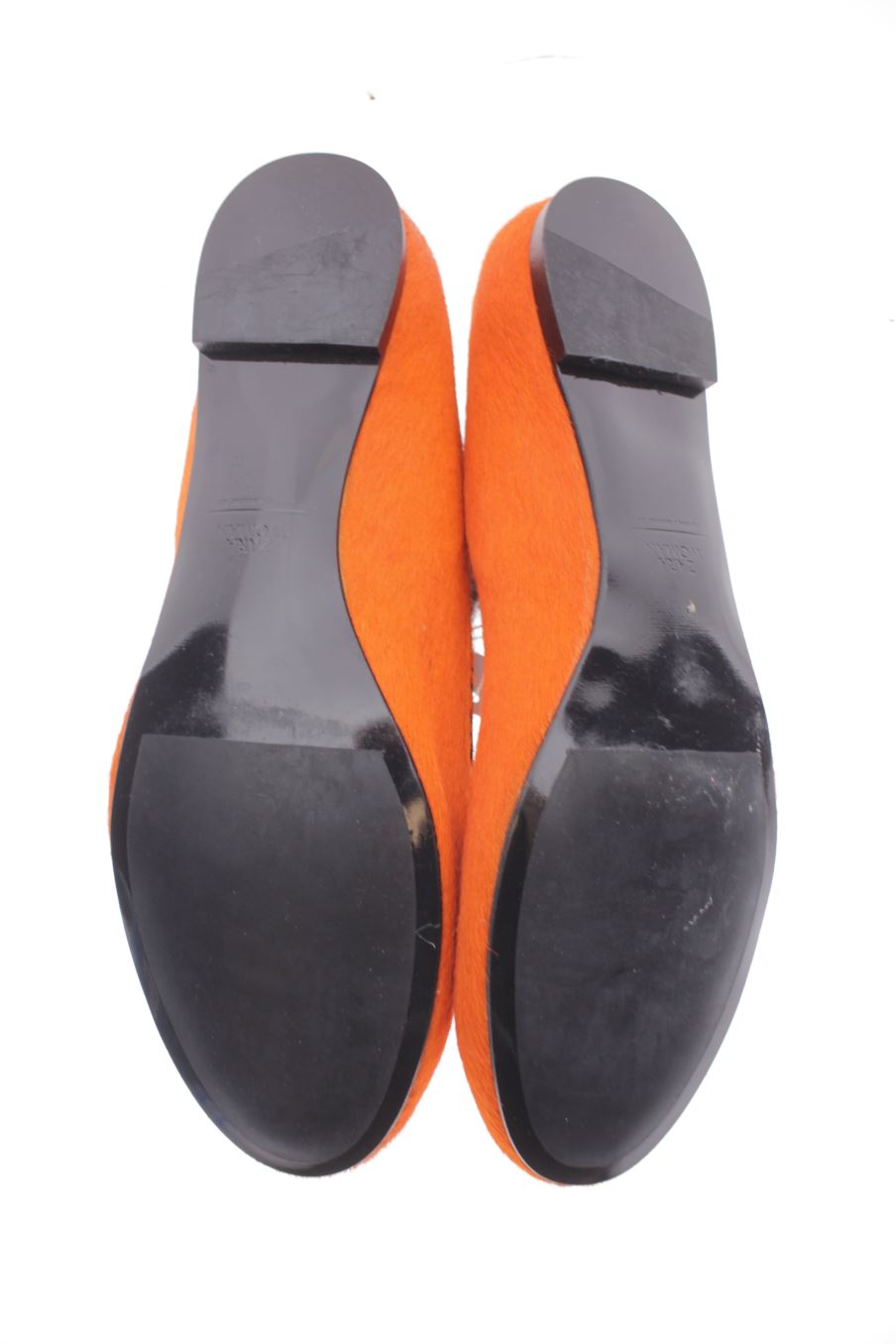 Zapatos planos de Zara de la talla 40, de color naranja de