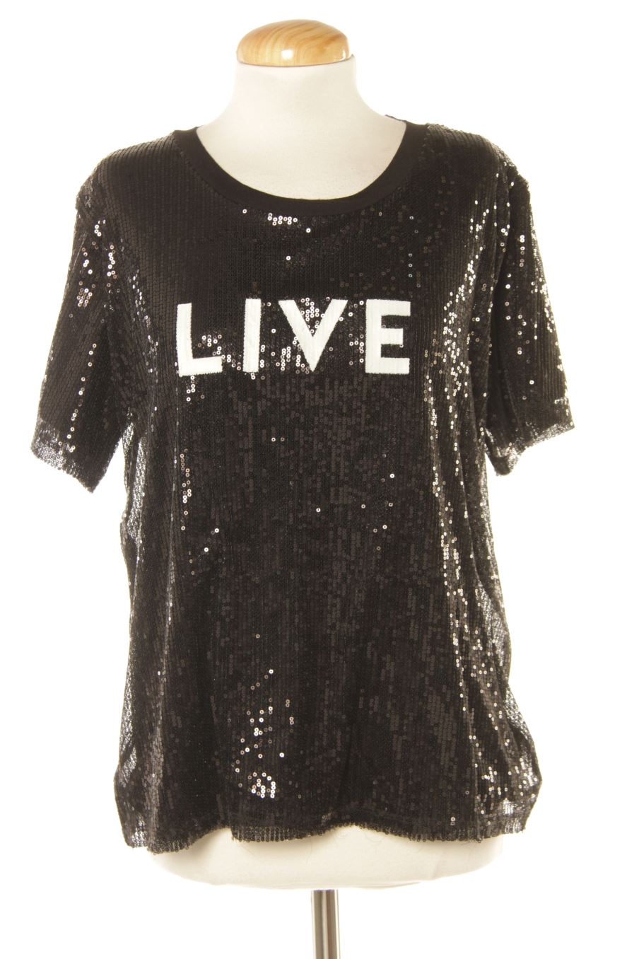 T-Shirt von Mango Größe S, Farbe Schwarz, für