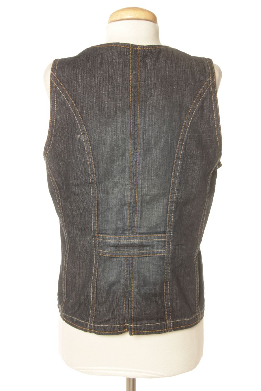 Chaleco de tela de Cecil de la talla 40, de color azul de ropa vaquera