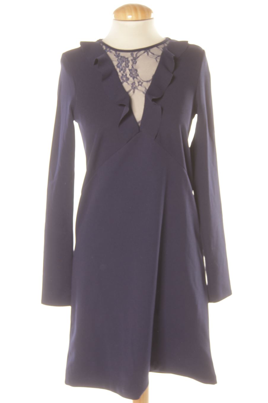 Robe casual Mango de la taille XS, de couleur bleu marine