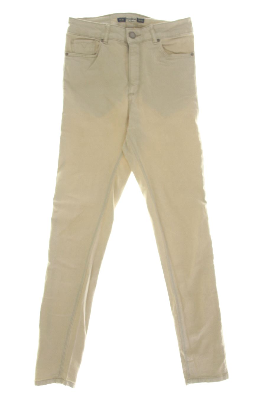 Jeans Pull & Bear de la taille 34, de couleur beige de denim