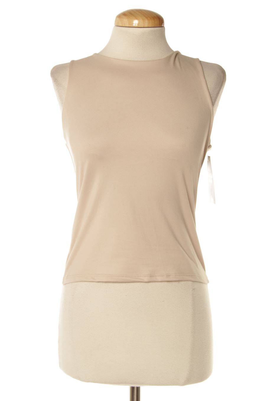 Camiseta sin mangas de Made in italy de la talla S, de color beige