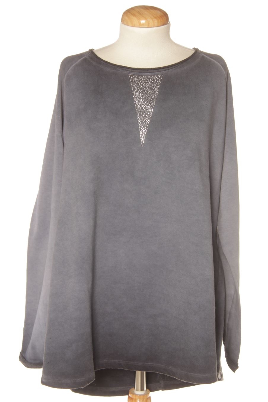 Sudadera de Ulla Popken de la talla 46, de color azul