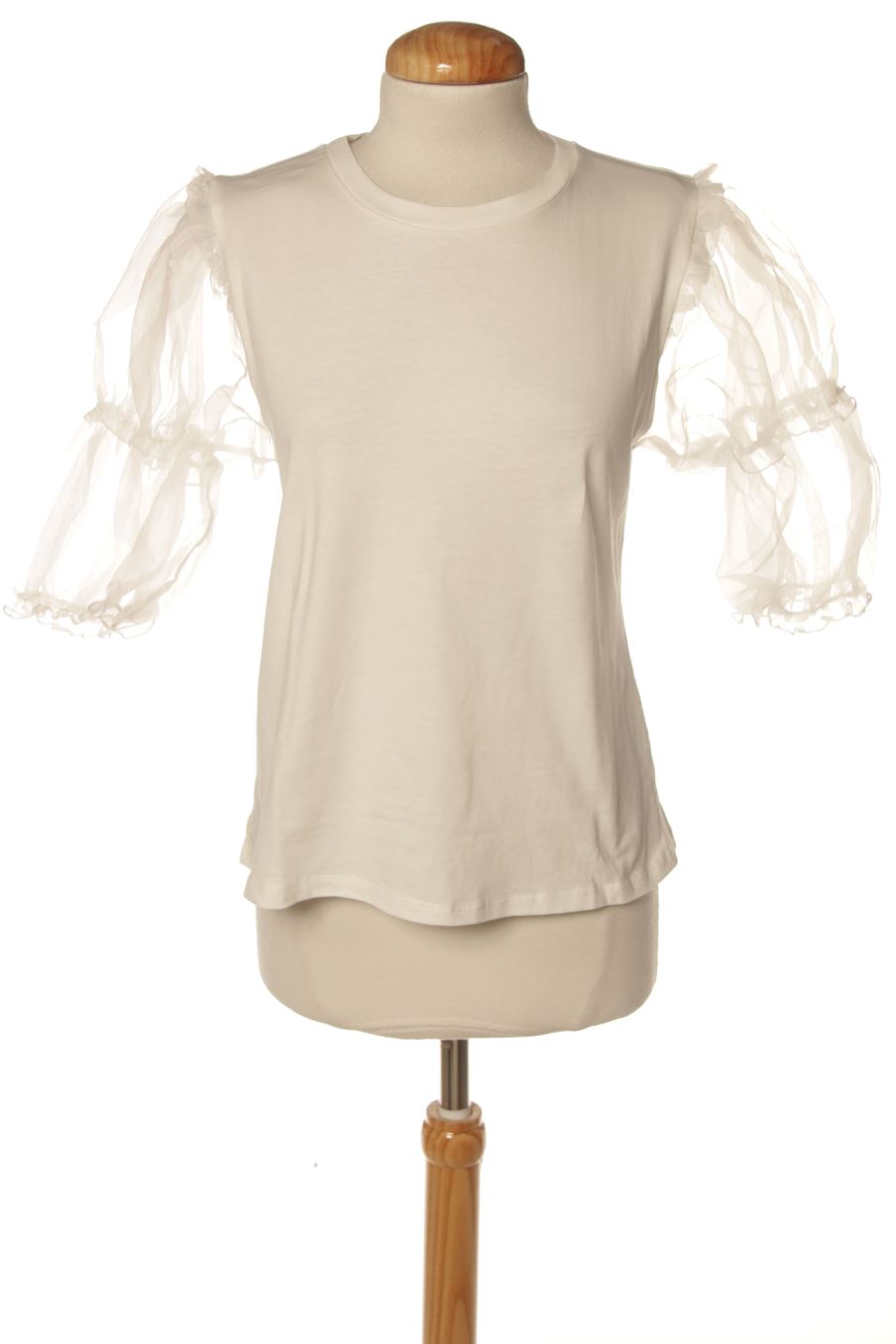 T-shirt Zara de la taille S, de couleur blanc