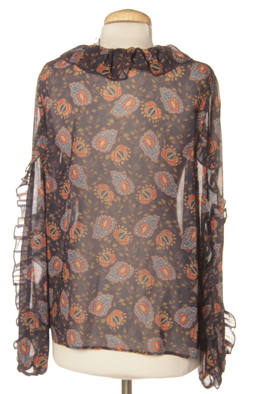 Blusa de manga larga de Zara de la talla M, de color estampado