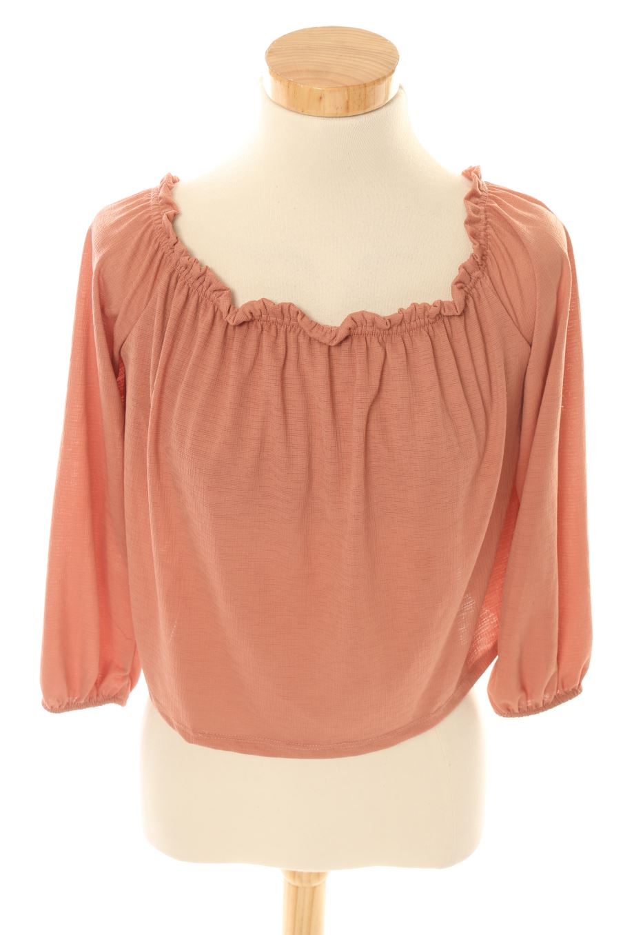 T-shirt à manches longues Bershka de la taille XS, de couleur rose